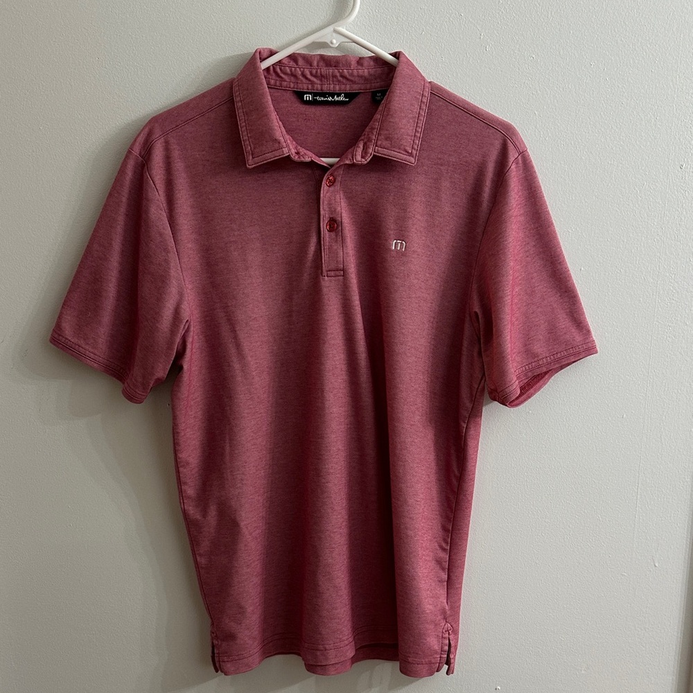 Men's Travis Mathew Red Polo Shirt